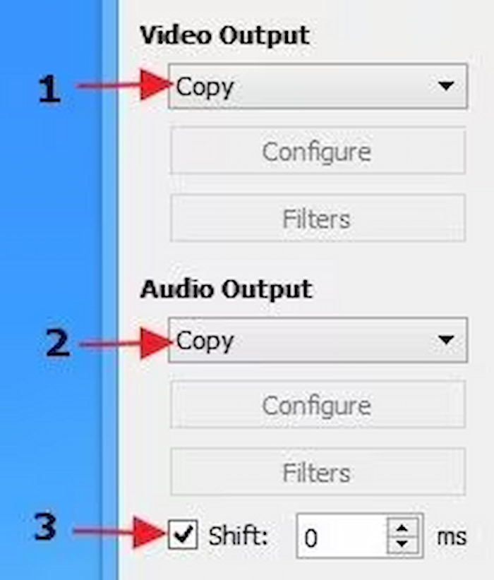 Select Output Format