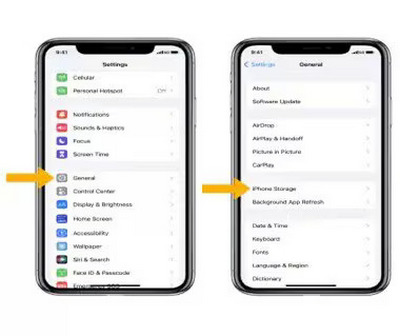 Choose iPhone Storage