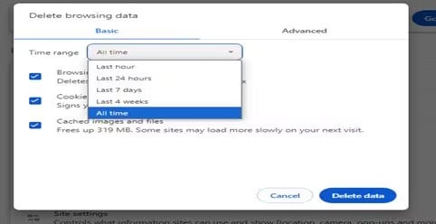 Select A Time Range