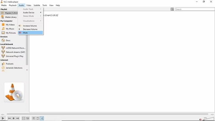 Vlc Mute
