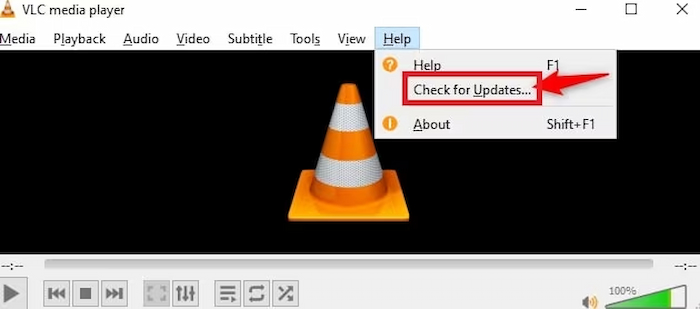 VLC Check Update