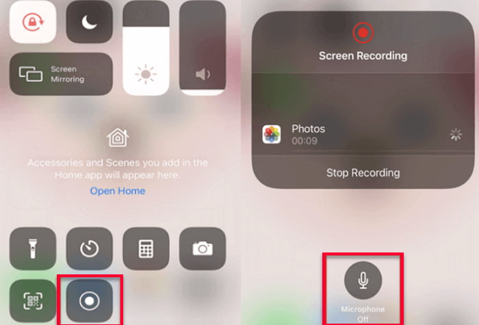 iPhone Built In Screen Recorder