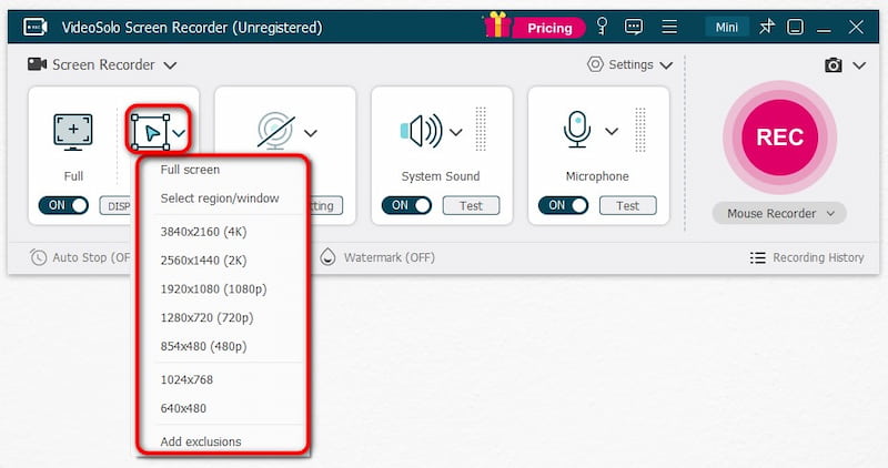 Select Screen