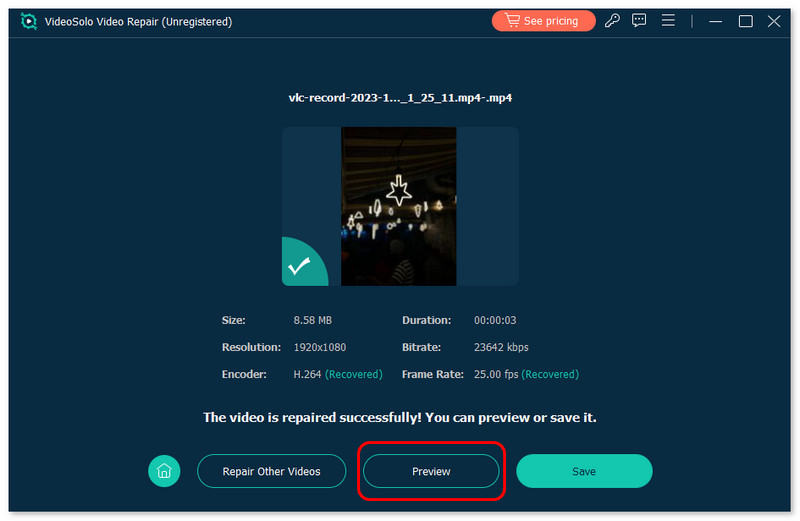 Click Preview