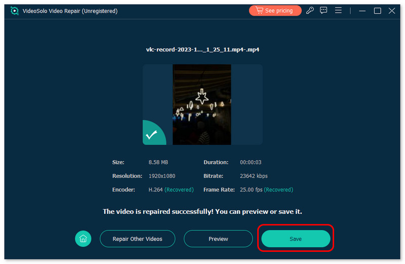 Click Save
