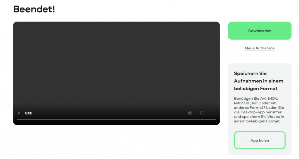 Videoaufnahme downloaden auf Movavi